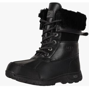Ugg Kid's Butte II Snow Waterproof Boots Black Big Kid's Size 6 Original Box
